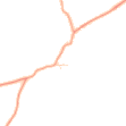 Daytime road noise heatmap for DE13 9UB
