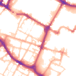 Daytime road noise heatmap for DE14 1AA