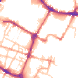 Daytime road noise heatmap for DE14 1AX