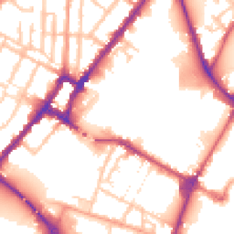 Daytime road noise heatmap for DE14 1AZ