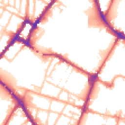 Daytime road noise heatmap for DE14 1BD