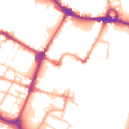 Daytime road noise heatmap for DE14 1BH