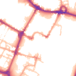 Daytime road noise heatmap for DE14 1BU