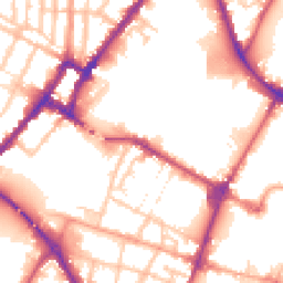 Daytime road noise heatmap for DE14 1BX