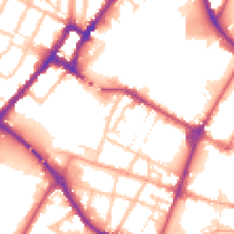 Daytime road noise heatmap for DE14 1BY