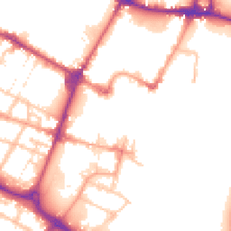 Daytime road noise heatmap for DE14 1DD