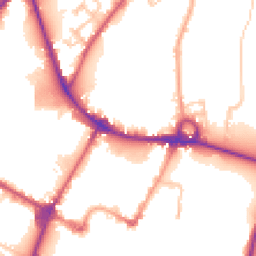 Daytime road noise heatmap for DE14 1DJ
