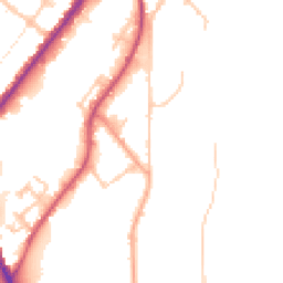 Daytime road noise heatmap for DE14 1DU