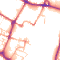 Daytime road noise heatmap for DE14 1DZ