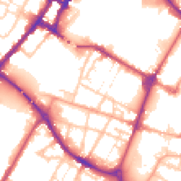 Daytime road noise heatmap for DE14 1EA