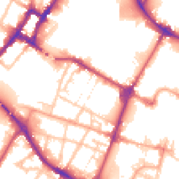 Daytime road noise heatmap for DE14 1EP