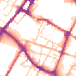 Daytime road noise heatmap for DE14 1ER