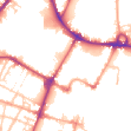 Daytime road noise heatmap for DE14 1ES