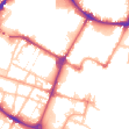 Daytime road noise heatmap for DE14 1EU