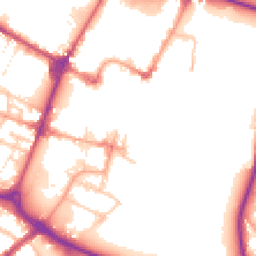 Daytime road noise heatmap for DE14 1HA