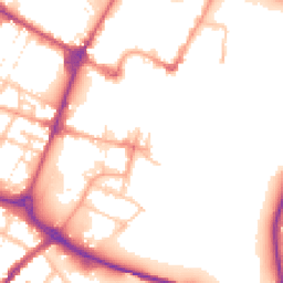 Daytime road noise heatmap for DE14 1HN