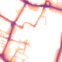 Daytime road noise heatmap for DE14 1JN
