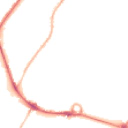 Night-time road noise heatmap for DE14 1LS