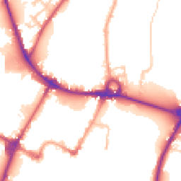 Daytime road noise heatmap for DE14 1NG