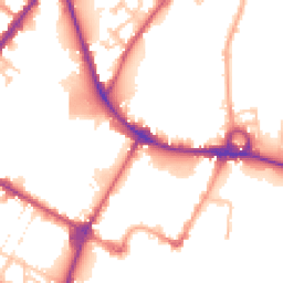 Daytime road noise heatmap for DE14 1PG