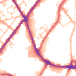 Daytime road noise heatmap for DE14 1PU