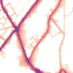 Daytime road noise heatmap for DE14 1QP