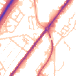 Daytime road noise heatmap for DE14 1SA