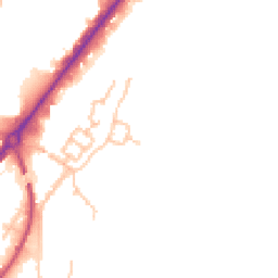 Daytime road noise heatmap for DE14 1ST