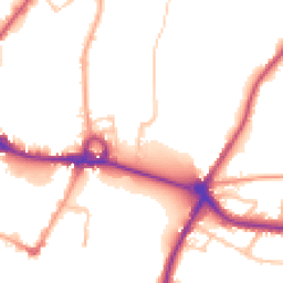 Daytime road noise heatmap for DE14 1TD