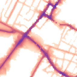 Daytime road noise heatmap for DE14 2DD