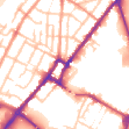 Daytime road noise heatmap for DE14 2EU