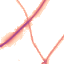 Night-time road noise heatmap for DE14 2FD