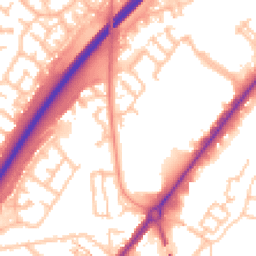 Daytime road noise heatmap for DE14 2FH