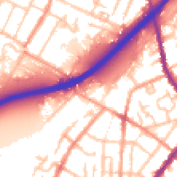 Daytime road noise heatmap for DE14 2GA