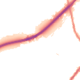 Night-time road noise heatmap for DE14 2GA