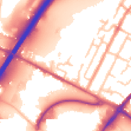 Daytime road noise heatmap for DE14 2GD
