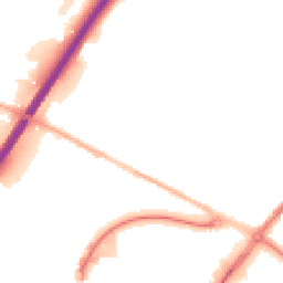 Night-time road noise heatmap for DE14 2GD