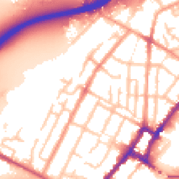 Daytime road noise heatmap for DE14 2GP