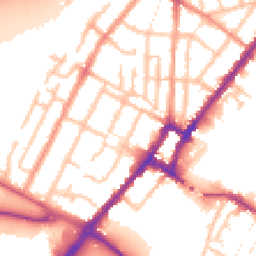 Daytime road noise heatmap for DE14 2JH