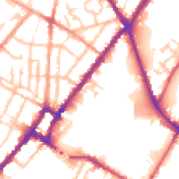 Daytime road noise heatmap for DE14 2LN