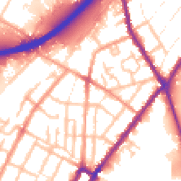 Daytime road noise heatmap for DE14 2NF