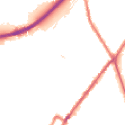 Night-time road noise heatmap for DE14 2NF