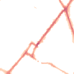 Night-time road noise heatmap for DE14 2NT