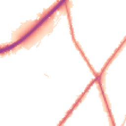 Night-time road noise heatmap for DE14 2PW