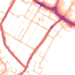 Daytime road noise heatmap for DE14 3AF