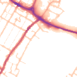 Daytime road noise heatmap for DE14 3AN