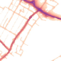 Daytime road noise heatmap for DE14 3AR