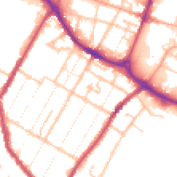 Daytime road noise heatmap for DE14 3BG
