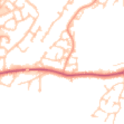 Daytime road noise heatmap for DE14 3BH