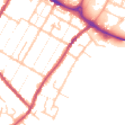 Daytime road noise heatmap for DE14 3BY